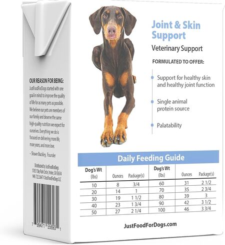 JustFoodForDogs Frozen Fresh Vegan Dog Food, Plant-Based, Complete Meal or Dog Food Topper, Tofu & Quinoa,18 oz (Pack of 7) in Kuwait