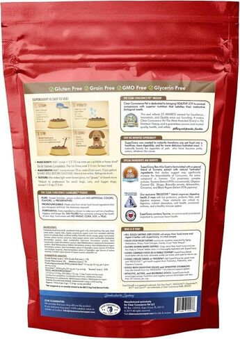 SuperGravy Bon A’ La Goat | Natural Dog Food Gravy Topper | Beef Bone Broth, Goat Milk for Dogs | Gluten Free & Grain Free, 14 Scoops, 01098, White in Kuwait