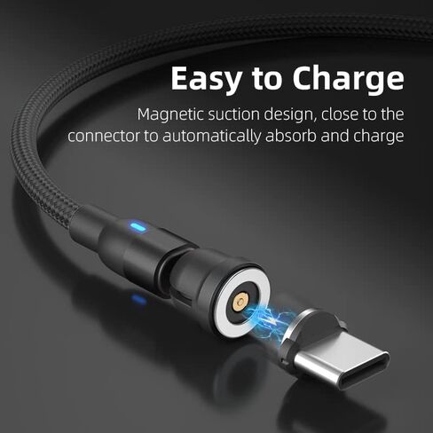 EndlesShine 1 دبوس كابل شحن مغناطيسي محول موصل نصائح الرأس للنوع C، Micro USB، iProducts (كابل مغناطيسي مناسب 1Pin) in Kuwait