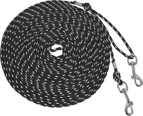 Reflective Cat Leash -50FT Cat Cable Out Escape Proof Walking Leads Yard Long Durable Safe Personalized Extender Leash Traning Play Outdoor for Puppies/Kittens/Rabbits/Small Animals in Kuwait