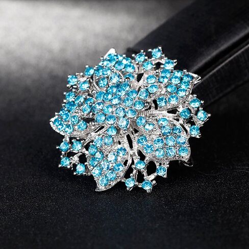 Ezing 4Pcs Brooch Lot with Large Big Size Rhinestone Crystal Fashion Jewelry in Kuwait