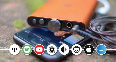 iFi Hip-dac2 Gold Edition - مضخم سماعة الرأس DAC المتوازن المحمول لأجهزة Android وiPhone مع مدخل USB فقط/المخرجات: 3.5 مم غير متوازن / 4.4 مم متوازن - وحدة فك ترميز MQA in Kuwait