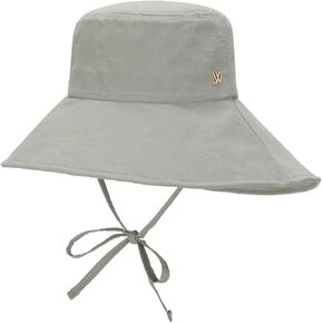 Powder Cotton Unbalanced Wide Brim Floppy Sun Hat Bucket Hat Christy in Saudi Arabia