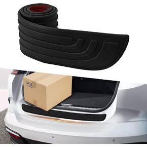 Car Rear Bumper Protector, Rear Bumper Cover, Rubber Car Rear Bumper Guard with Strong Adhesive for Protecting Trunk, Universal Non-Slip Trunk Exterior Car Accessories Fit Cars (Sport)