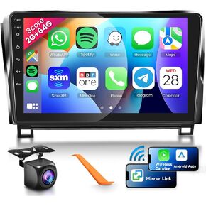 for Toyota Sequoia 2008-2019/Toyota Tundra 2007-2013 Android Car Stereo 2+32G Support Wireless Carplay&Android Auto with 10.1" Touchscreen WiFi GPS luetooth HiFi FM/RDS Radio USB Backup Camera in Kuwait