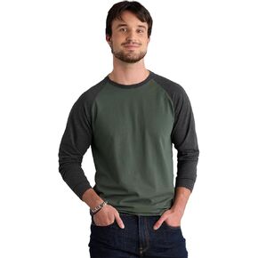Men's Organic Pima Cotton Raglan Sleeve T-shirt