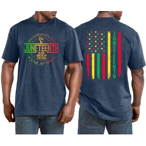 Juneteenth Shirt for Men African American Freendom T-Shirt Black History Month Short Sleeve 1865 Tee Tops