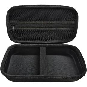 Tire Inflator Portable Air Compressor Case, 120 PSI Air Pump Storage Box for USB Cable Connector Accessories, Hard Carrying Case Compatible with Most Handheld Tire Inflators (Red)