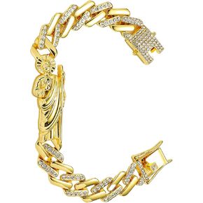 San Judas Tadeo Bracelet Plated Saint Jude Pendant Catholic Mexican Bracelets