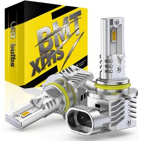 BMT xms 9006 HB4 Fog Light - Switchback 6500K White/3000K Amber Yellow - Dual Color White Yellow Driving Fog Lights, Pack of 2