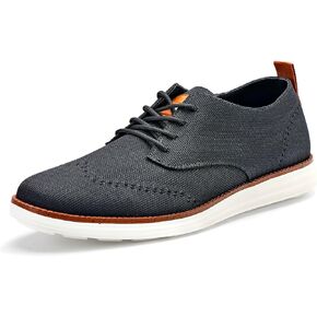 Temeshu Men's Casual Oxfords Dress Shoes Wingtip Comfortable Breathable Knit Walking Shoes DS26