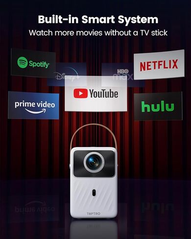 جهاز عرض خارجي، يدعم فيلم Proejctor 4K، 2.4G/5G WiFi، بلوتوث 5.0 in Kuwait