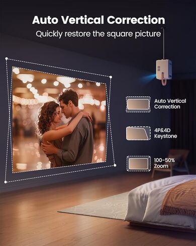 جهاز عرض خارجي، يدعم فيلم Proejctor 4K، 2.4G/5G WiFi، بلوتوث 5.0 in Kuwait