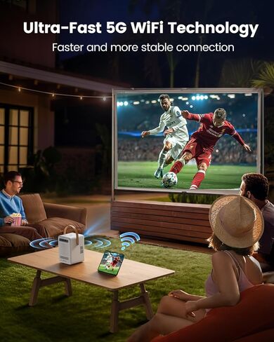 جهاز عرض خارجي، يدعم فيلم Proejctor 4K، 2.4G/5G WiFi، بلوتوث 5.0 in Kuwait