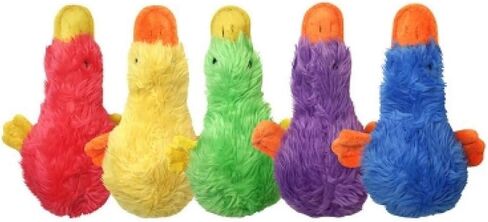 Multipet Duckworth Mini Plush Dog Toy, Assorted Colors, for small breeds in Saudi Arabia