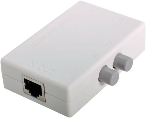 CY RJ45 Splitter Adapter,STP UTP Cat6 RJ45 8P8C Plug to Dual RJ45 Network Ethernet Splitter Switcher Adapter 2Pcs/Set in Saudi Arabia