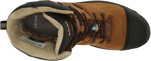 حذاء ARIAT الرجالي MNS Turbo Outlaw مقاس 8 بوصات CSA H2o Ins Ct BRN للحريق والسلامة in Saudi Arabia