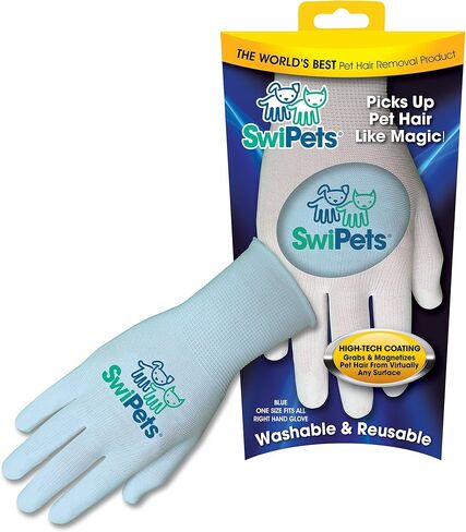 SwiPets Pet Hair Cleaning Glove, Double Pack, White in Saudi Arabia
