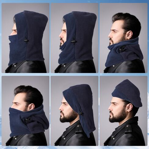6 Pieces Fleece Tactical Balaclava Winter Ski Balaclava Windproof Heavyweight Tactical Hood Neck Warmer Full Face Covering Skull Cap for Cold Weather Motorcycle Cycle Hike Multicoloured in Saudi Arabia