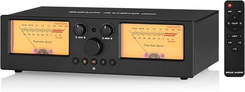 Douk Audio VU3 Dual Analog VU Meter, 2-Way Amplifier/Speaker Switch, Audio Switcher Box with DB Panel Display in Saudi Arabia