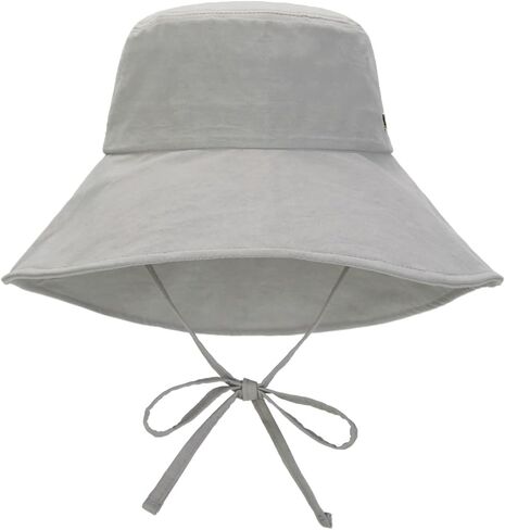 Powder Cotton Unbalanced Wide Brim Floppy Sun Hat Bucket Hat Christy in Saudi Arabia