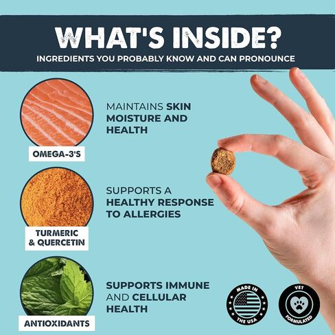 Mighty Paw Waggables Mighty Omega (Made in The USA) | Omega 3 Fish Oil Chew for Dogs. Salmon Oil for Dogs Skin and Coat Supplement. Soft Chew Fish Oil for Dogs - DHA & EPA, Bacon Flavor (120 Count) in Kuwait