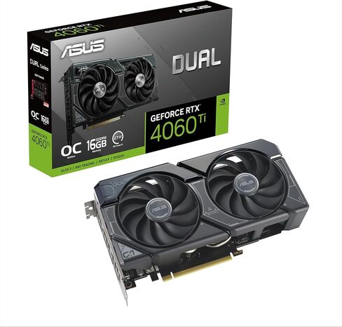 اسس بطاقة رسومات جيفورس RTX™ 4060 Ti 16GB اصدار كسر سرعة المعالج GDDR6 (منفذ الملحقات الاضافية السريع 4.0، 16GB GDDR6، DLSS 3، HDMI 2.1a، منفذ عرض 1.4a، تصميم 2.5 فتحة، تصميم مروحة محورية، تقنية 0 in Saudi Arabia