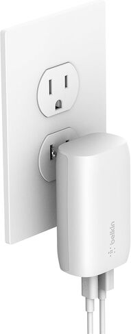 Belkin USB C Wall Charger 32W C to C Cable Included PD with 20W USB C & 12W USB A Ports for USB-C Power Delivery in Saudi Arabia