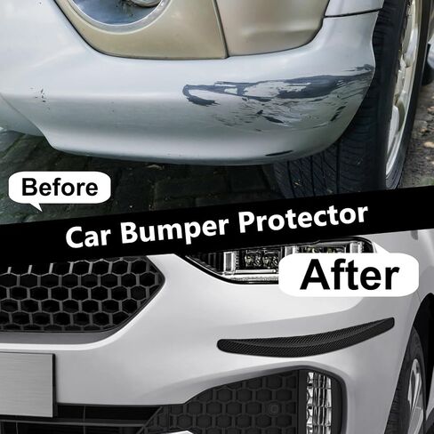 2 PCS Bumper Guard Strip, Car Bumper Guard, Front Bumper Decorative Strip, Car Bumper Anti-Scratch Strips for Cars SUV Pickup Truck (Black) in Saudi Arabia