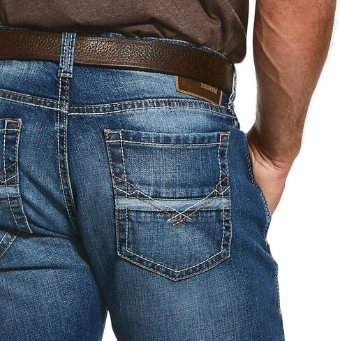 Ariat Male M7 Rocker Stretch Nassau قابل للتكديس مستقيم الساق جان ساميت 35W x 34L in Saudi Arabia