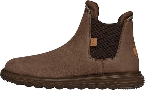 Hey Dude Branson Boot Craft Leather Brown Size 9 | Men's Boots | Men's Pull on Boots | Comfortable & Light-Weight in Saudi Arabia