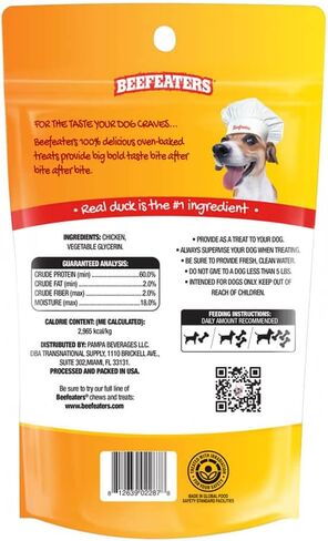 Beefeaters Duck Jerky Strip Treats for Dogs | 38 oz in Kuwait