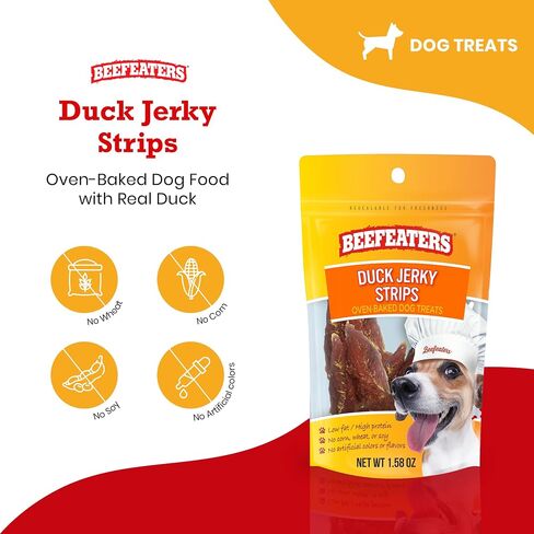 Beefeaters Duck Jerky Strip Treats for Dogs | 38 oz in Kuwait