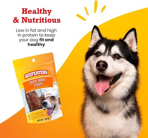 Beefeaters Duck Jerky Strip Treats for Dogs | 38 oz in Kuwait