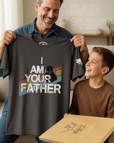 Flafens Men's T-Shirts for Dad - Fathers Day Shirts for Grandpa, Husband, Daddy, Crewneck Short Sleeve Graphic Tees Soft Tops in Kuwait