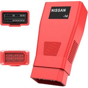 Autel Original OBD2 Female to 14pin Convert Adapter, OBD1 to OBD II Connector for Nissan, Work with Autel Scanner MK808S, MK808BT PRO, MK900, MP900BT, MP900BT, Elite II PRO, Ultra, etc
