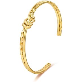 Cable Bracelets for Women Gold Knot Bracelets Two Tone Bracelets for Women Mixed Metal Bracelet Designer Dupes Gold and Silver Bracelet Dainty Gold Bracelet