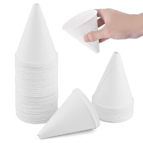 100-Pack Disposable Paper Funnels for Motor Oil Change & Kitchen Use, Multi-Purpose Liquid Transfer Tool for Automotive Fluids, Cooking Oils, Gasoline & Coolants