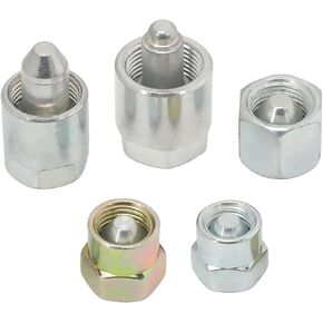 Diesel Common Rail Fuel Injectors Fits for C-ummins 2003-2022, D-uramax 2001-2022 Fuel Rail Caps Set Replace 10810, 12/14/16/18/20MM