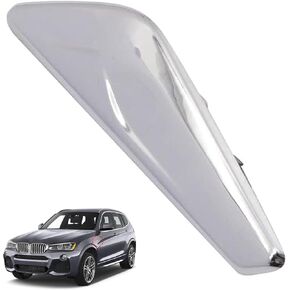 FZJDSD Front Fender Chrome Trim Finisher Right Passenger Side Fender Compatible with BMW X3 F25 X4 F26 2009-2018 Replace 51-11-7-338-570 51117338570 Fender Chrome Emblem Moulding