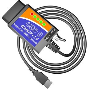 Ford Programming OBD2 Cable Diagnostic Scan Tool with MS-Can/HS-Can Switch OBD2 to USB ELM327 Adapter OBD2 Scanner Reader for Ford Lincoln Mazda Mercury Vehicles for scan OBD Adapter Connector