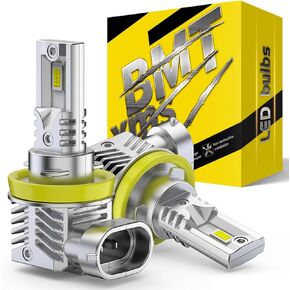 BMT xms H11 H8 H16 Fog Light - Switchback 6500K White/3000K Amber Yellow - Dual Color White Yellow Driving Fog Lights, Pack of 2