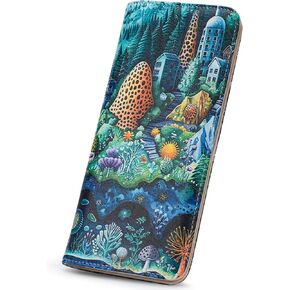 Slim Wallet for Women RFID Womens Wallet Leather ID Credit Card Holder whit Zipper Coin Pocket Bifold Wallet