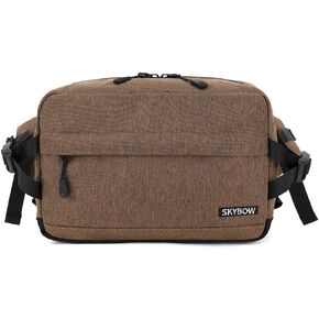 Waist Pack Bag Large Fanny Pack for Men&Women Waterproof Outdoor Casual Hip Bag Bum Bag work Traveling Hiking Cycling (BLACK)