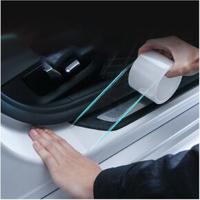 Car Door Edge Guard Door Sill Protector, Automotive Anti-Collision Strip for Car Door Edge, Adhesive Tape Auto Door Entry Protection Film, Universal Car Accessories (10CM*10M)