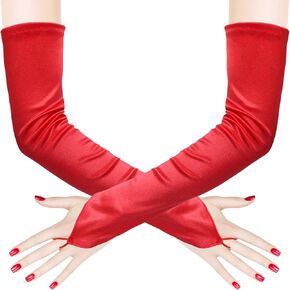 Fingerless Long Opera Party Gloves 1920s Elbow Length Party Gloves for Party, Dance, Wedding