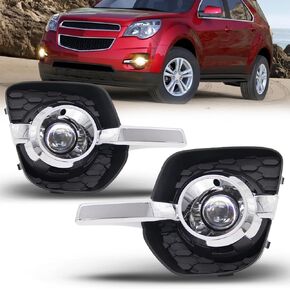 مجموعة مصابيح مصابيح الضباب الدافعة لعام 2010-2016 استبدال مصباح الضباب Chevy Equinox مع مصابيح H11 هالوجين ، مفتاح وأسلاك الأسلاك