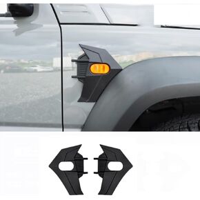 ABS Side Side Fender Fender Cover Light Light Cover ， ملاءمة لـ Suzuki Jimny 2-Door 4-Door 2019-2025 ， إشارة الإشارة الجانبية لضوء الإشارة ، إطار الإشارة إلى إطار الإشارة