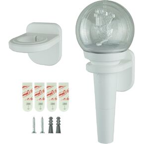 LightStick Wall Mount Holder | عرض الوقوف ل k-pop ضوء عصا | حامل الحائط الخفيف الحائط | محول مدرج لتوافق الحجم العالمي | وايت (2 عبوة)