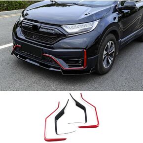 ملحقات السيارات تناسب Honda CRV CR-V 2020 2021 2022 الوفير الأمامي الخارجي تقليم حارس الشريط السفلي (أحمر+أسود) ABS 4 PCS